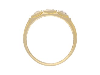 victorian diamond three stone ring, circa 1880. hatton garden.