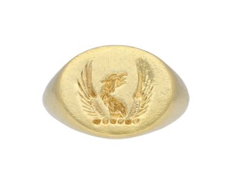 Cartier gold signet ring, circa 1970 hatton garden