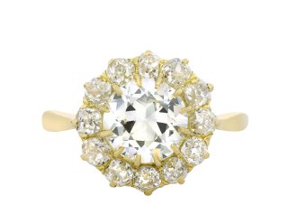 Diamond coronet cluster ring, circa 1910 hatton garden