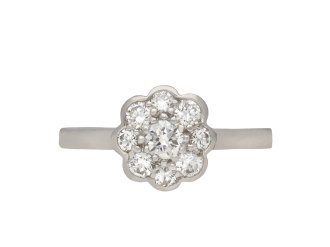 Edwardian diamond coronet cluster ring, circa 1915 hatton garden