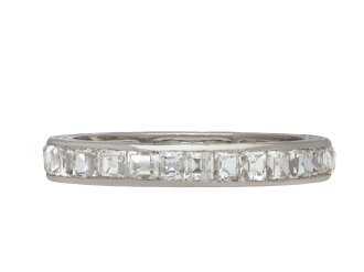 Art deco diamond full eternity ring, circa 1925 hatton garden