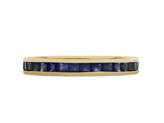 Sapphire full eternity ring, circa 1970 hatton garden