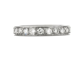 diamond eternity ring, French, circa 1930. hatton garden.