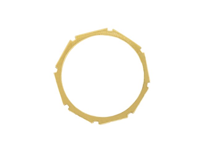 Yellow gold engraved wedding band, English, 1949. hatton garden