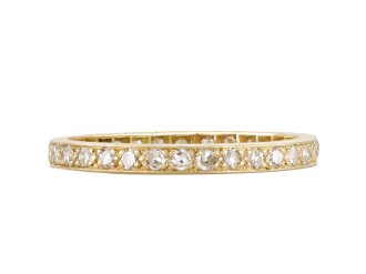 diamond eternity band, circa 1940. hatton garden