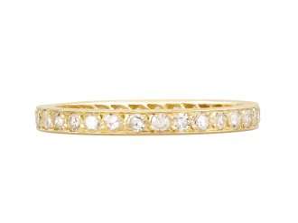 diamond eternity band, circa 1940. hatton garden