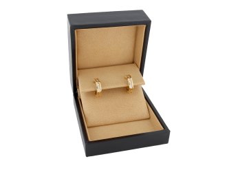 Bulgari diamond hoop earrings, Italian hatton garden
