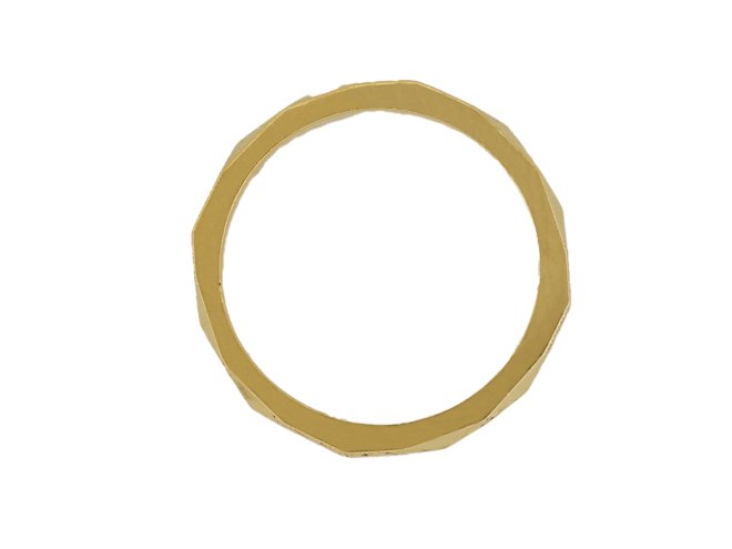 Yellow gold engraved wedding ring, English, 1953.