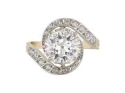Diamond tourbillon ring, circa 1910.  hatton garden
