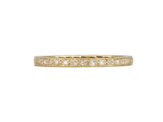 Vintage diamond full eternity ring, circa 1940.