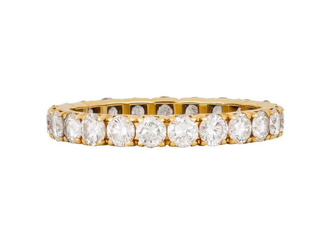 Bulgari diamond eternity ring, Italian. hatton garden