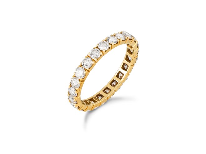 Bulgari diamond eternity ring, Italian. hatton garden