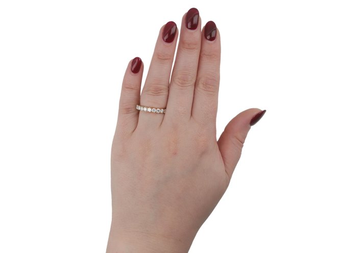 Bulgari diamond eternity ring, Italian. hatton garden