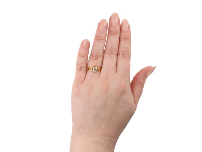Victorian old mine diamond solitaire ring, hatton garden