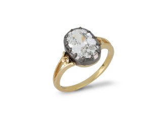 Victorian Diamond Solitaire ring, circa 1880. 