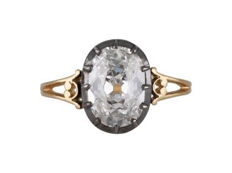 Victorian Diamond Solitaire ring, circa 1880. 