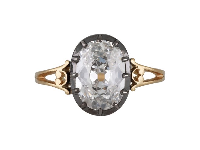 Victorian Diamond Solitaire ring, circa 1880. 