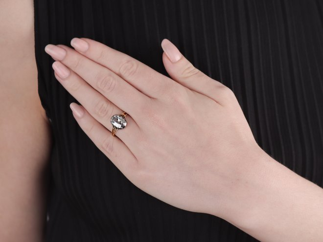 Victorian Diamond Solitaire ring, circa 1880. 