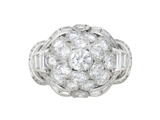Van Cleef & Arpels diamond cluster ring, circa 1950.