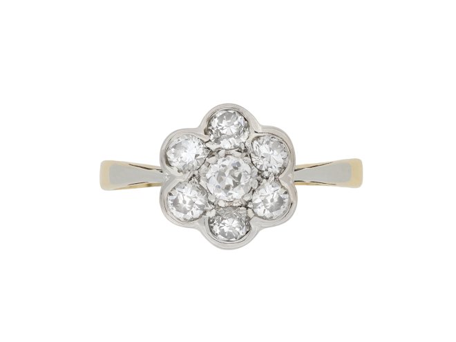 Diamond coronet cluster, circa 1940.