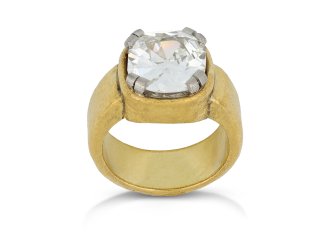 Suzanne Belperron old mine diamond ring, French, 1970 1974.