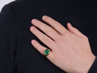 Bulgari Colombian emerald ring, circa 1970.