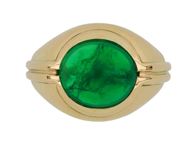 Bulgari Colombian emerald ring, circa 1970.
