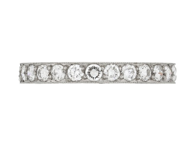 Diamond eternity ring, circa 1930.