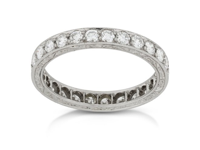Diamond eternity ring, circa 1930.