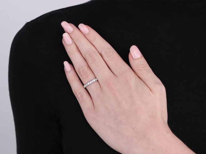 Diamond eternity ring, circa 1930.