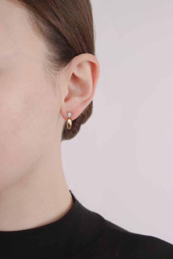 Cartier diamond earrings.