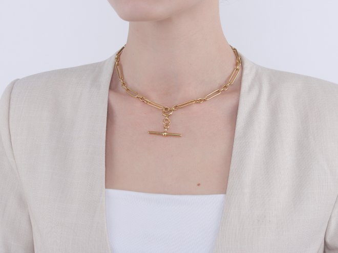 Gold Albert chain by Henry Williamson, English, circa 1890.