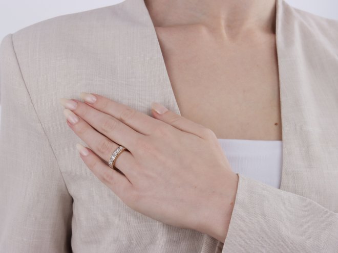 Cartier London diamond eternity ring, English, 2002