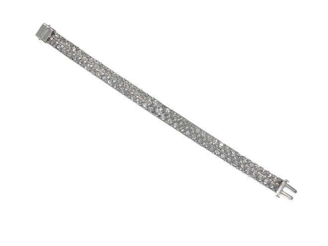 Marcus & Co. diamond bracelet, American, circa 1920.