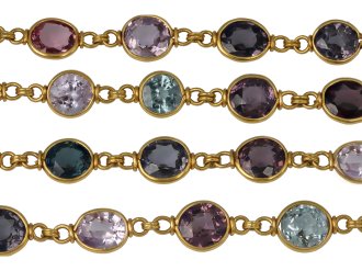 Spinel longuard chain, circa 1905.