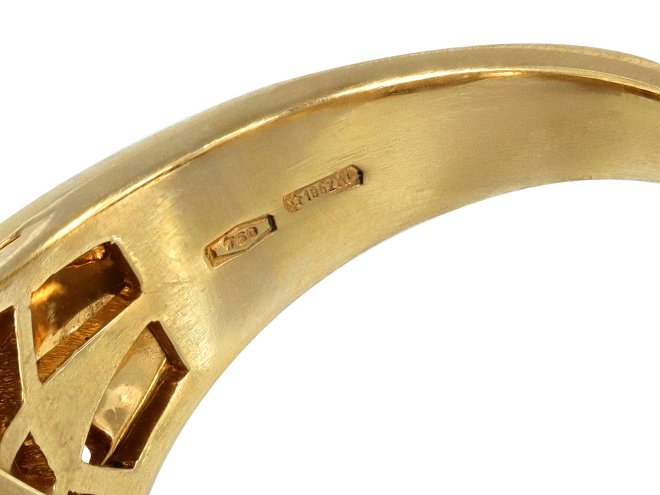 Bulgari diamond 'Trombino' ring, Italian, circa 1985 95.