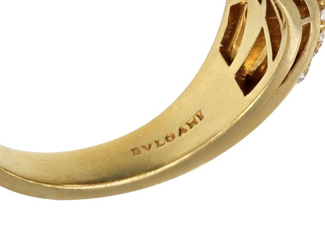 Bulgari diamond 'Tombino' ring, Italian, circa 1970s.
