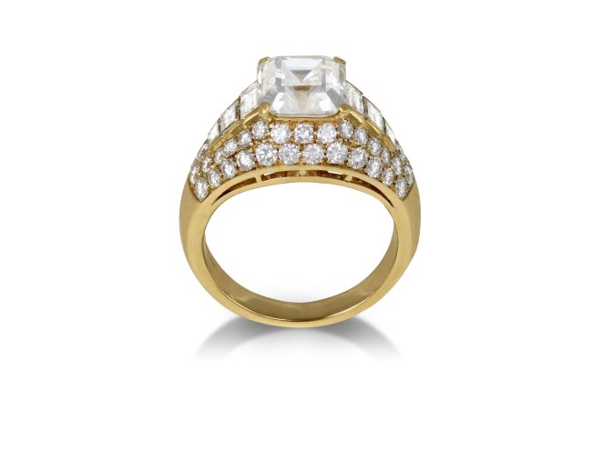 Bulgari diamond 'Tombino' ring, Italian, circa 1970s.