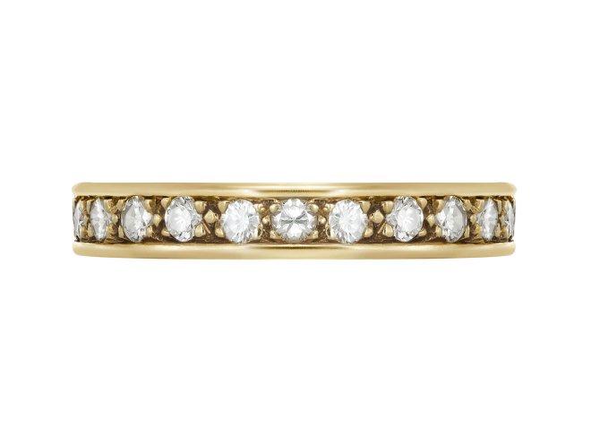 Diamond full eternity ring, English.