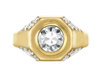 Bulgari diamond ring, Italian, circa 1970-80.