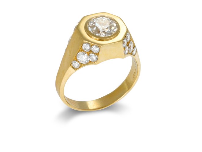 Bulgari diamond ring, Italian, circa 1970 80.