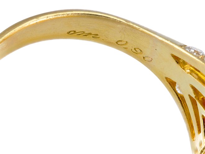 Bulgari diamond ring, Italian, circa 1970 80.
