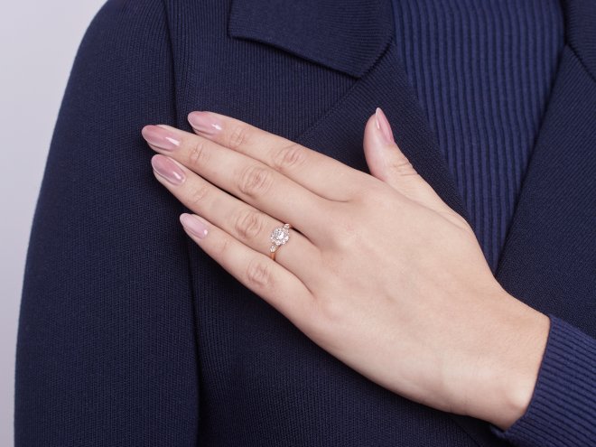 Diamond coronet cluster ring, English, 1887.