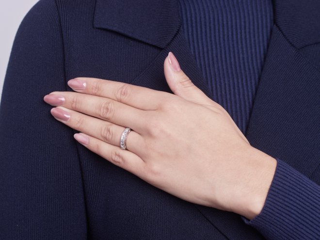 Art Deco french cut diamond ring, circa 1930