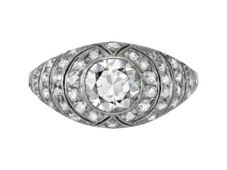 Art Deco diamond cluster ring, circa 1930.