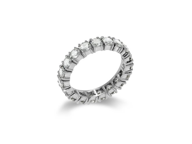 Vintage Diamond Full Eternity ring, circa 1950. 