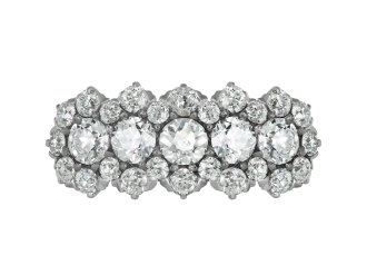 J.E. Caldwell diamond cluster ring, circa 1915. 