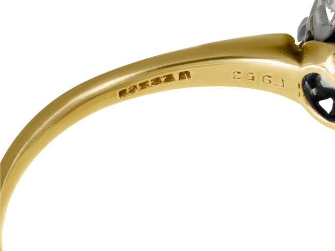 J.E. Caldwell diamond cluster ring, circa 1915. 