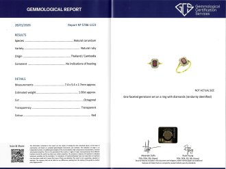 Ruby and diamond coronet cluster ring, circa 1915. 