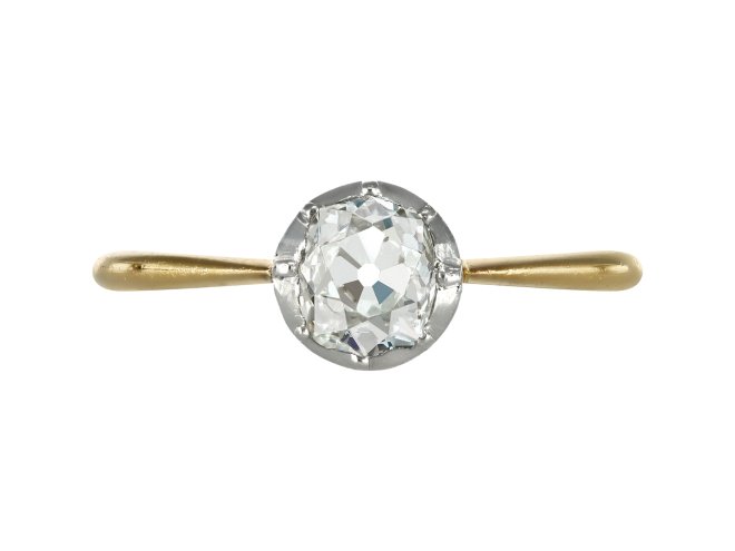 Diamond solitaire ring, circa 1905